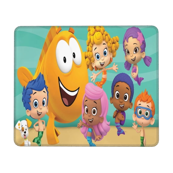 BUBBLE GUPPIES Mouse Pad, Computer Mouse Mat, Waterproof Non-Slip Rubber Base MousePads for Office Laptop 7.9 x 9.5 in