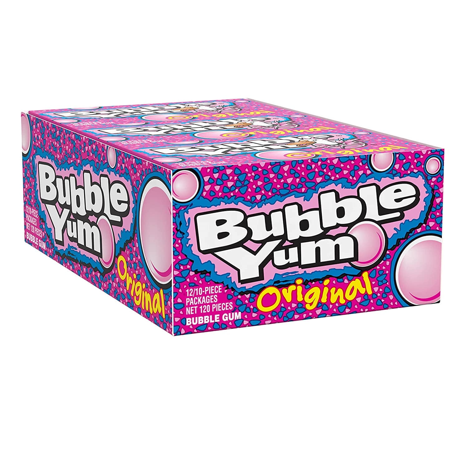 菓子+デザート Bubble Yum  gum BUBBLE YUM Original Flavor Bubble Gum, Halloween Bulk, 2.82