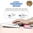 thumbnail image 1 of BUBM Keyboard Wrist Rest Support Pad, Memory Foam Upgraded Hand Support with Non Slipping Rubber Base, Ergonomic Arm Stand for Office, Gaming, Home, Computer, Mac (Pink Keyboard Wrist Rest), 1 of 1