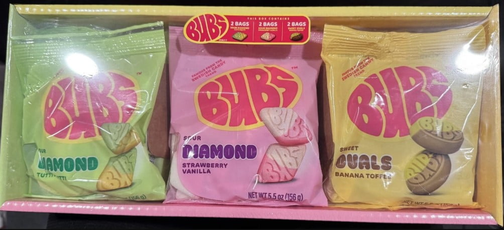 BUBS Swedish Candy Variety Pack, 5.5 oz (156 g) 6-Pack Sweet & Sour Mix