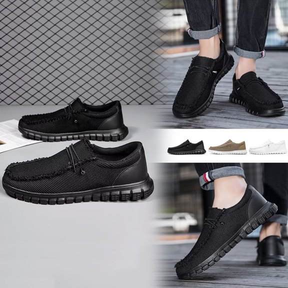 BUBUDENG Men's Loafers Simple Stylish Thick Soled Outdoor Sports Shoes