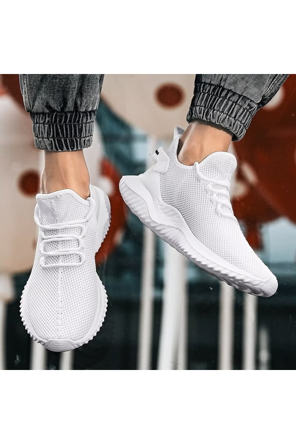 Men's Sports Shoes Fashionable And Casual Fly Woven Shoes Breathable Mesh Walking Shoes