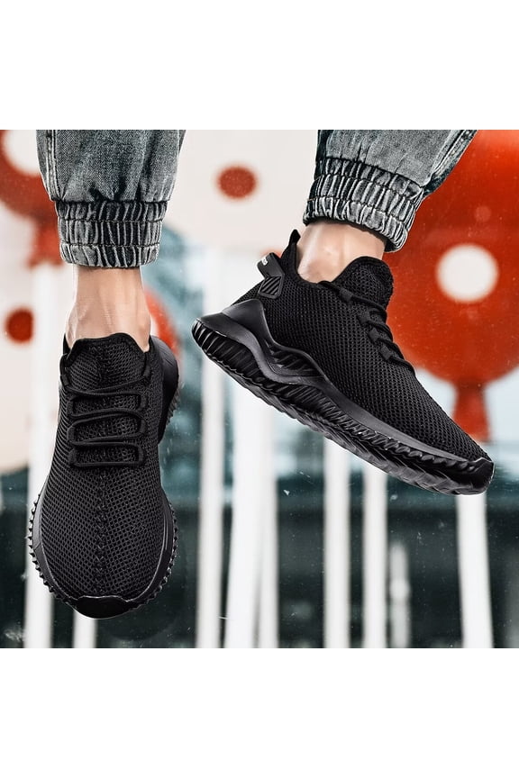 Men's Sports Shoes Fashionable And Casual Fly Woven Shoes Breathable Mesh Walking Shoes