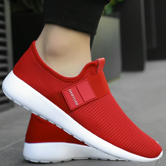 BUBUDENG Mens Casual Loafer Lightweight Slip on Sneakers Breathable Mesh Walking Shoes Outdoor