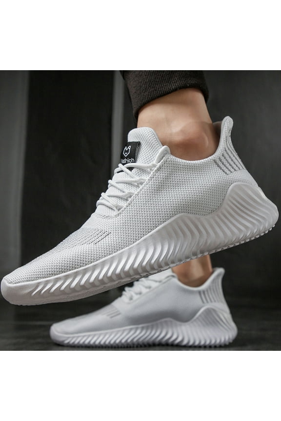 Mens Mesh Running Shoes Slip on Walking Workout Shoes Athletic Casual Sneakers Lightweight Low Top Shoes