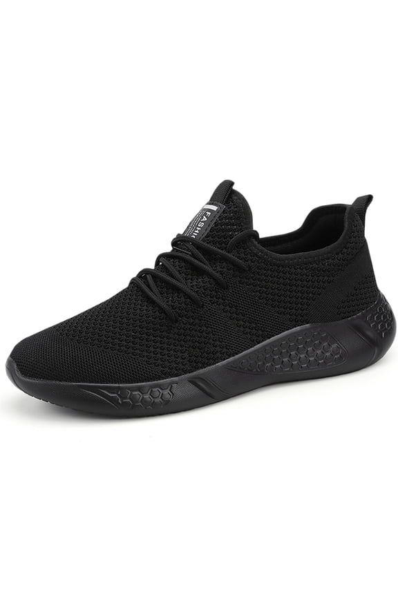 Mens Mesh Sneakers Lightweight Casual Shoes Athletic Shoes Black Size 6.5 Trainers