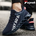 thumbnail image 1 of BUBUDENG Mens Running Sneaker Breathable Mesh Blade Athletic Shoes Comfort Walking Shoes Sports Jogging Shoes, 1 of 9
