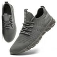 thumbnail image 1 of BUBUDENG Mens Walking Sneakers Athletic Shoes Breathable Knit Casual Shoes 7 Gray Trainers Lightweight, 1 of 8