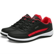 BUBUDENG Shoes for Men Lightweight Walking Sneakers Comfort Casual Shoes Non Slip Leather Sport Shoes