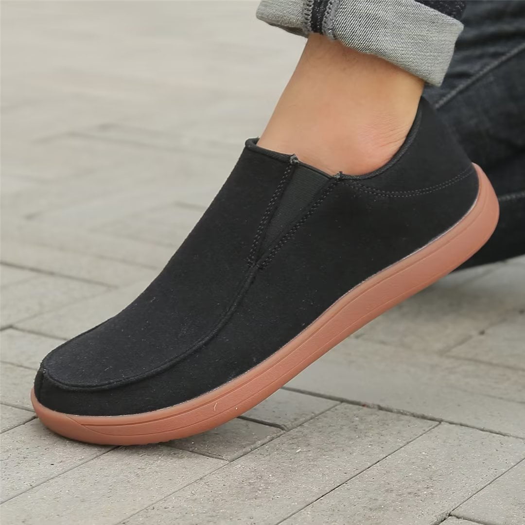 BUBUDENG Wide Shoes for Men Slip On Loafers Boat Walking Shoes Slipons