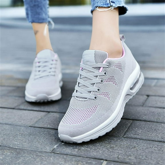 BUBUDENG Women's Running Shoes Breathable Training Shoes Non slip Casual Sports Shoes