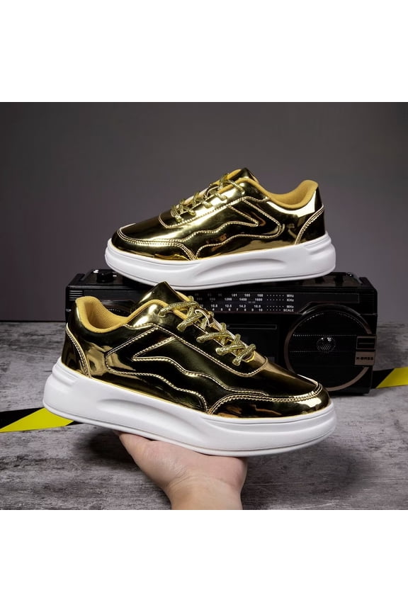 Women's Sports Shoes Fashionable And Casual Board Shoes Height Increasing And Wear-Resistant Walking Shoes