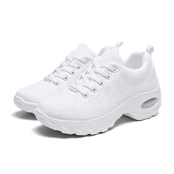 BUBUDENG Women's Sports Shoes Mesh Breathable Walking Shoes Fashion Comfortable Walking Shoes Simple Running Shoes
