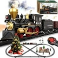 thumbnail image 1 of BUBUQE Train Set for Kids Remote Control Electric Toys Steam Locomotive, Cargo Cars & Luxury Tracks, 1 of 9
