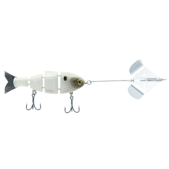 BUCCA BRAND BUZZING BABY BULL SHAD 3.75" / 1/2 OZ / PRL SILVER (1 PACK)