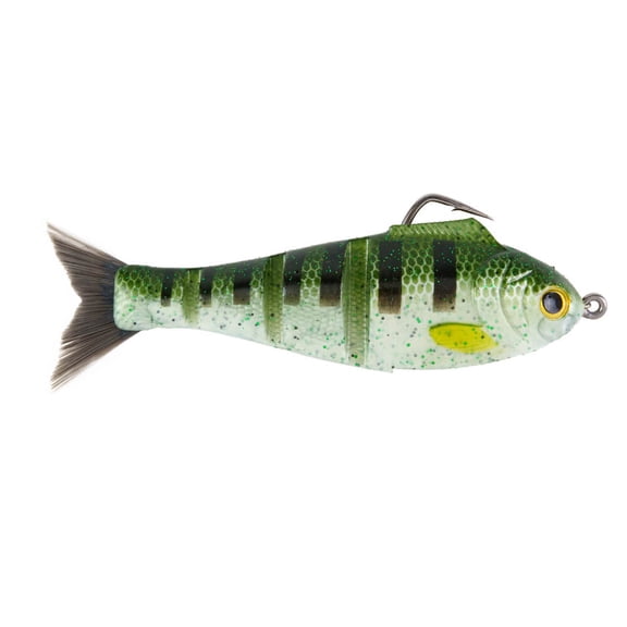 BUCCA BRAND WEEDLESS BABY BULL SHAD 4.5" / 3/4 OZ / BLUEGILL (2 PACK)