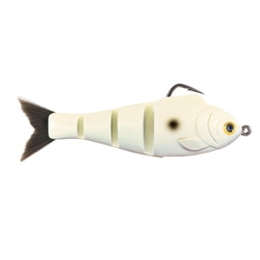 BUCCA BRAND WEEDLESS BABY BULL SHAD 4.5" / 3/4 OZ / BONE (2 PACK)