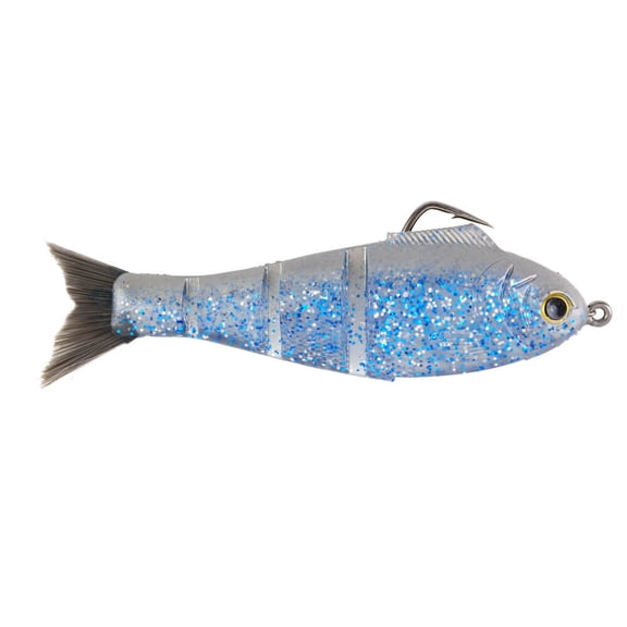 BUCCA BRAND WEEDLESS BABY BULL SHAD 4.5" / 3/4 OZ / TRANSLUCENT SHAD (2 PACK)