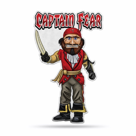 BUCCANEERS SHAPE CUT MASCOT LOGO PENNANT WITH HEADER CARD