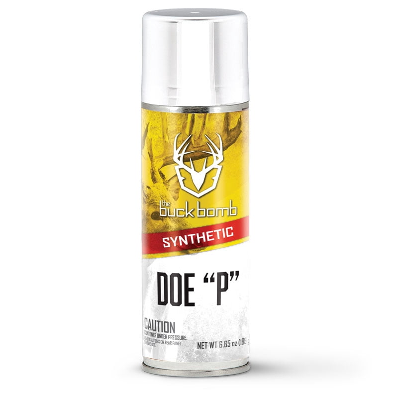 Buck Bomb Synthetic Doe P Aerosol, Hunting Scent, 6.65 oz, 1 Pack