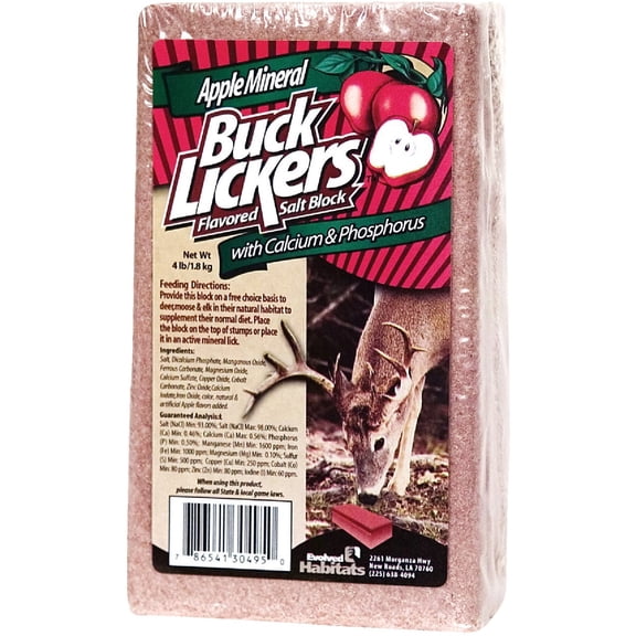 Evolved Habitats Buck Lickers Flavored Mineral Lick Block - 4 lbs