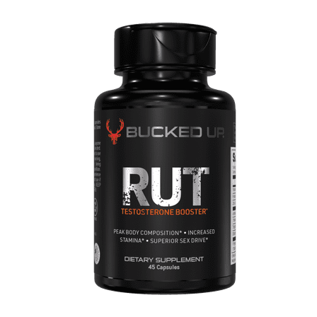 Bucked Up RUT Testosterone Booster for Men – Strength, Stamina & Vitality, 45 Capsules