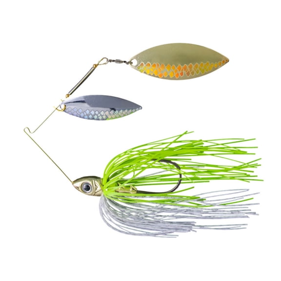 BUCKEYE LURES BUC SELECT SPINNERBAIT 3/4OZ - WHITE CHARTREUSE