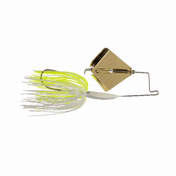 BUCKEYE LURES BUZZERK 1/8 OZ / WHITE/CHARTREUSE W/ GOLD BLADE