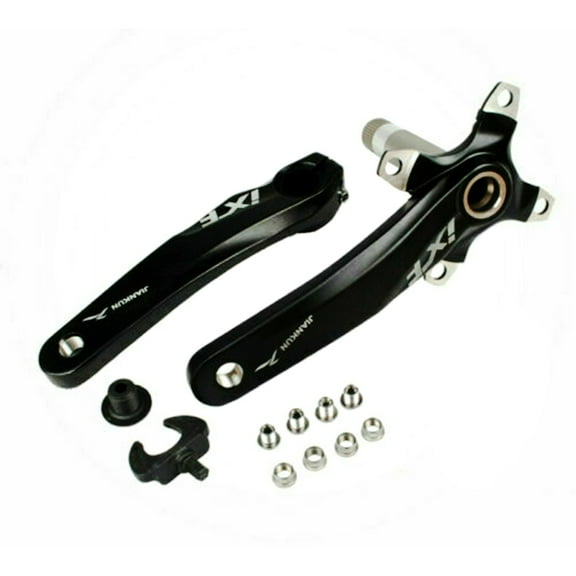 BUCKLOS 104 BCD 32T 34T 36T 38T Mountain Bike 170mm Crankset, Aluminum Alloy MTB Crank Set with Round Oval Narrow Wide Chainring Bottom Bracket Bolts