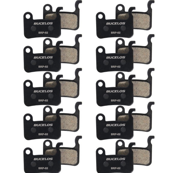 BUCKLOS 10PCS Bike Disc Brake Pads for TRP Tektro Shimano MT200 Deore Br-M575 M525 M515 T615 T675 M505 M495 M486 M485 M475, Bicycle Disk Brakes Pads for Mountain Bike/Electric Bike/Road/Scooter/Ebike