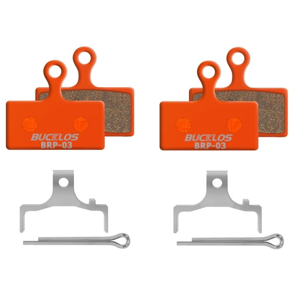 BUCKLOS 2/4 Pair Bike Bicycle Disc Brake Pads BRP-03 Mountain Road MTB Electric Bike Scooter Resin Sintered-Metal Ceramic for SHIMANO XTR BR-M9000 BR-M985, XT BR-M8000, BR-M785, G05S
