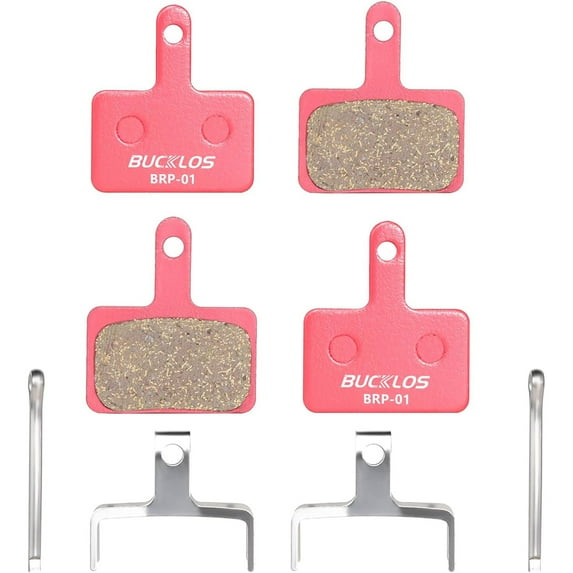 BUCKLOS 2 Pairs Bike Brake Pads for TRP Tektro Shimano Deore Br-M575 M525 M515 T615 T675 M505 M495 M486 M485 M475 M465 M447 M446 M445 M416 M415 M395 M375 M315 M355 C601 C501