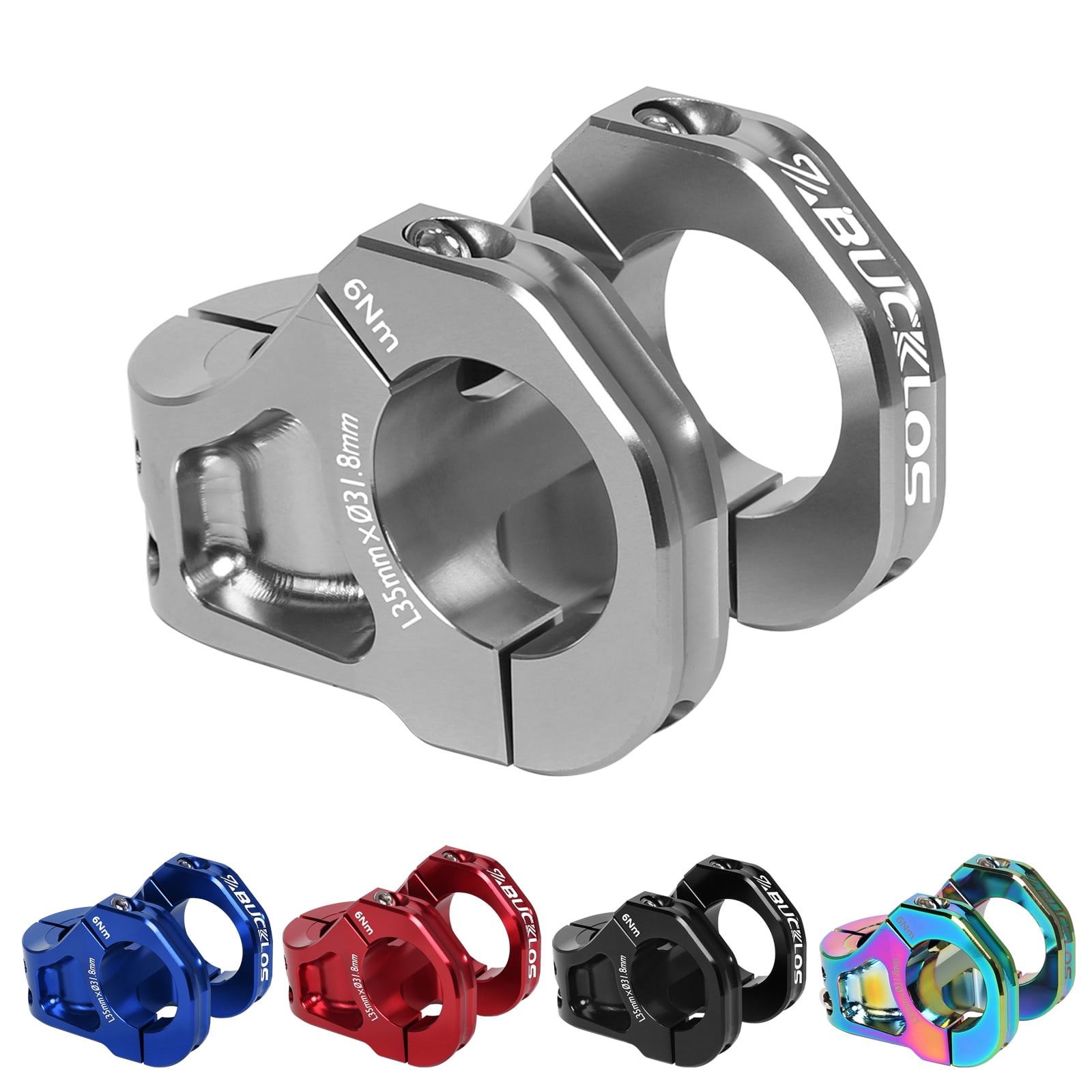 BUCKLOS 35mm Mountain Bike Stem MTB 31.8mm CNC Short Stems - Bicycle ...