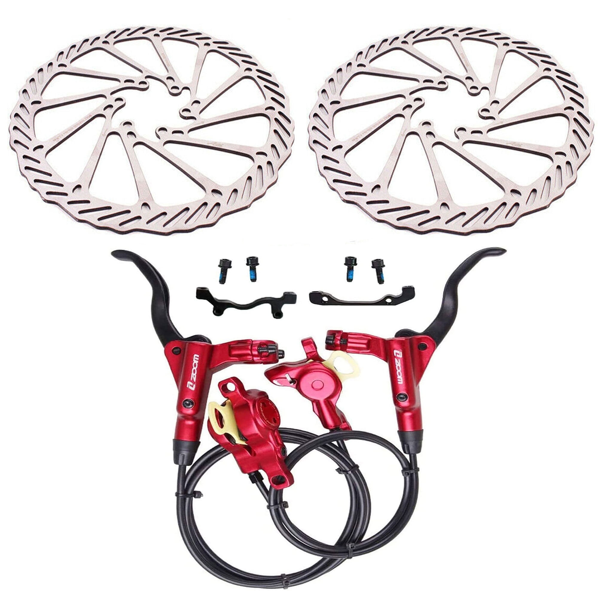 BUCKLOS Bicycle Brakes Hydraulic Brake Mountain Bike Disc Brake Set ...
