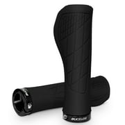 BUCKLOS Bicycle Handle Bar Grips Lock-on Handlebar Grip Silicone MTB Road Bike for Flat Riser Bar Anti-Slip Grips
