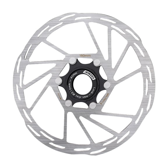 BUCKLOS Bike Centerlock Disc Brake Rotor 140mm 160mm 180mm 203mm, Mountain Bike Road Bike MTB Stainless Steel Center Lock Bicycle Brakes Rotors for E-bike/BMX(Black)