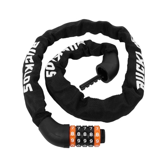 BUCKLOS 1M Bicycle Lock 5-Digit Password Lock Combination Motorcycle Chain Lock Safe And Portable Anti-Theft Lock Riding Equipment for Mountain Bike,Road Bike, E-Scooters,Doors, Gates, Fences, Grills
