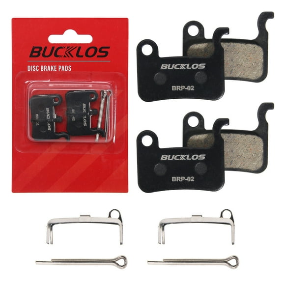 BUCKLOS Bike Disc Brake Pads - Bicycle Disk Brake Pads for Zoom/Shimano Deore XT XTR LX SLX Hone Alfine Saint for Ebike/Mountain Bike/Electric Bike/Road/Scooter(Resin)