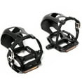 thumbnail image 1 of BUCKLOS Bike Pedals with Toe Cages and Straps - Bicycle Toe Clips Cage Compatible with Peloton Bike for Regular Shoes Indoor Exercise/Outdoor Cycling (9/16'' Aluminum), 1 of 7