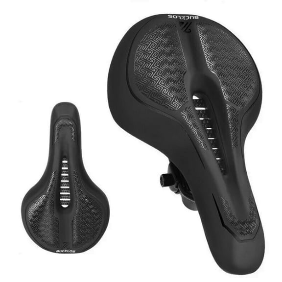 BUCKLOS Comfort Ventilated Bike Seat Shockproof Soft Saddle  Waterproof Cycling Seat Cushion