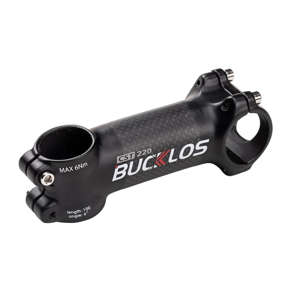 BUCKLOS Carbon+Aluminum 6/17 Degree Bike Stem 60-120mm Bicycle Stem, Ultra-Light Bicycle Handlebar Stem Fit for Cycling Competition, Road Bike, Mountain Bike Stem