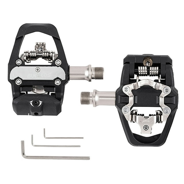 BUCKLOS Dual Function Pedal fit PELOTON Shimano SPD/LOOK Delta Cycling