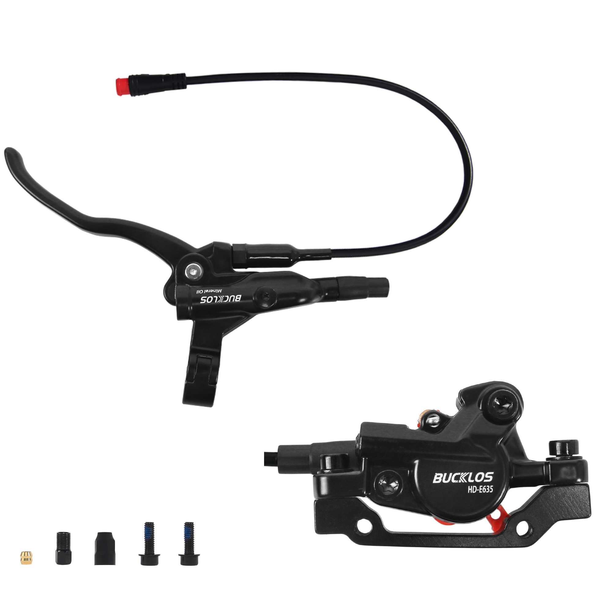 Shimano BR-MT200 Hydraulic Disc Brake & BL-MT201 Lever Set – Front, 2-Piston, Smooth Stopping Power