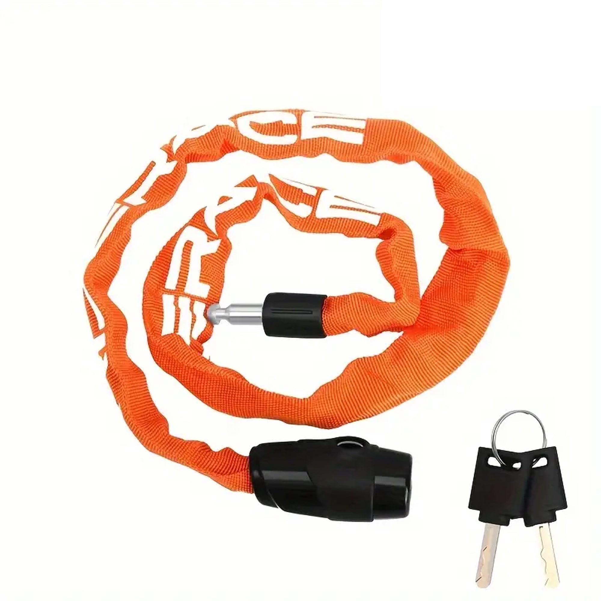 BUCKLOS Heavy-Duty Bicycle Chain Lock, Aluminum Alloy, Mechanical Twist Control, Polished Black Finish, Anti-Theft, Anti-Skid, Anti-Hydraulic Shear for Motorcycles, Scooters, Electric Bikes​