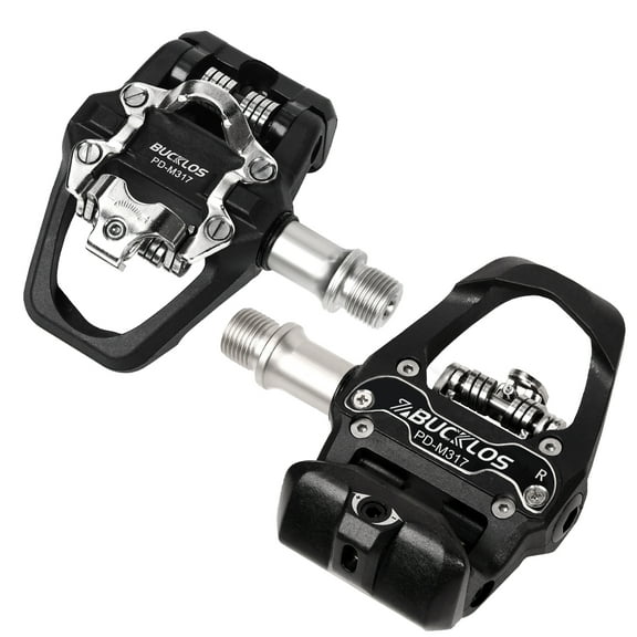 BUCKLOS Look Delta, SPD Bike Bicycle Pedals - Compatible with Peloton & Shimano SPD - 9/16'' Fitness Exercise Indoor Cycling Pedal(Excluding Cleats)