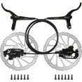 thumbnail image 1 of BUCKLOS MTB Hydraulic Disc Brakes Set with 160mm Rotors 2 Piston Bike Disc Brake Aluminum Alloy Levers with Calipers PM/is Adapter Fit for Mountain Bike, Road Bike, BMX HB-323, 1 of 8