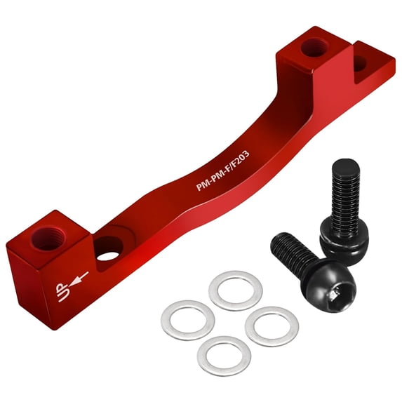 BUCKLOS PM/IS Front Rear 180/212mm Disc Brake Caliper Mount Adapter Gear Parts Accessories, CNC Machined Aluminum Alloy Rotor Adapter with Bolts for MTB/Road Bicycle
