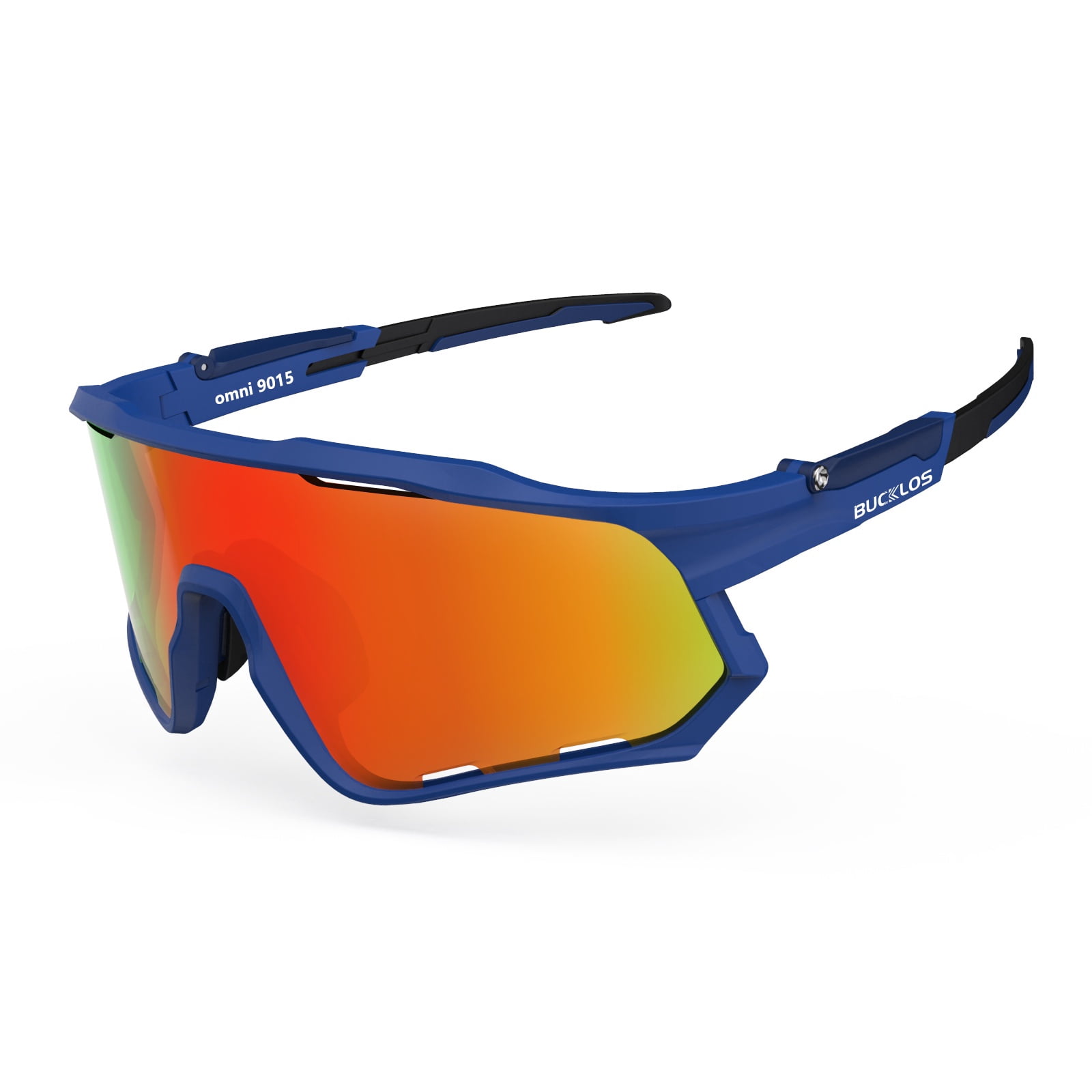 BUCKLOS Polarized Sunglasses Cycling UV400 Protection,TR90 