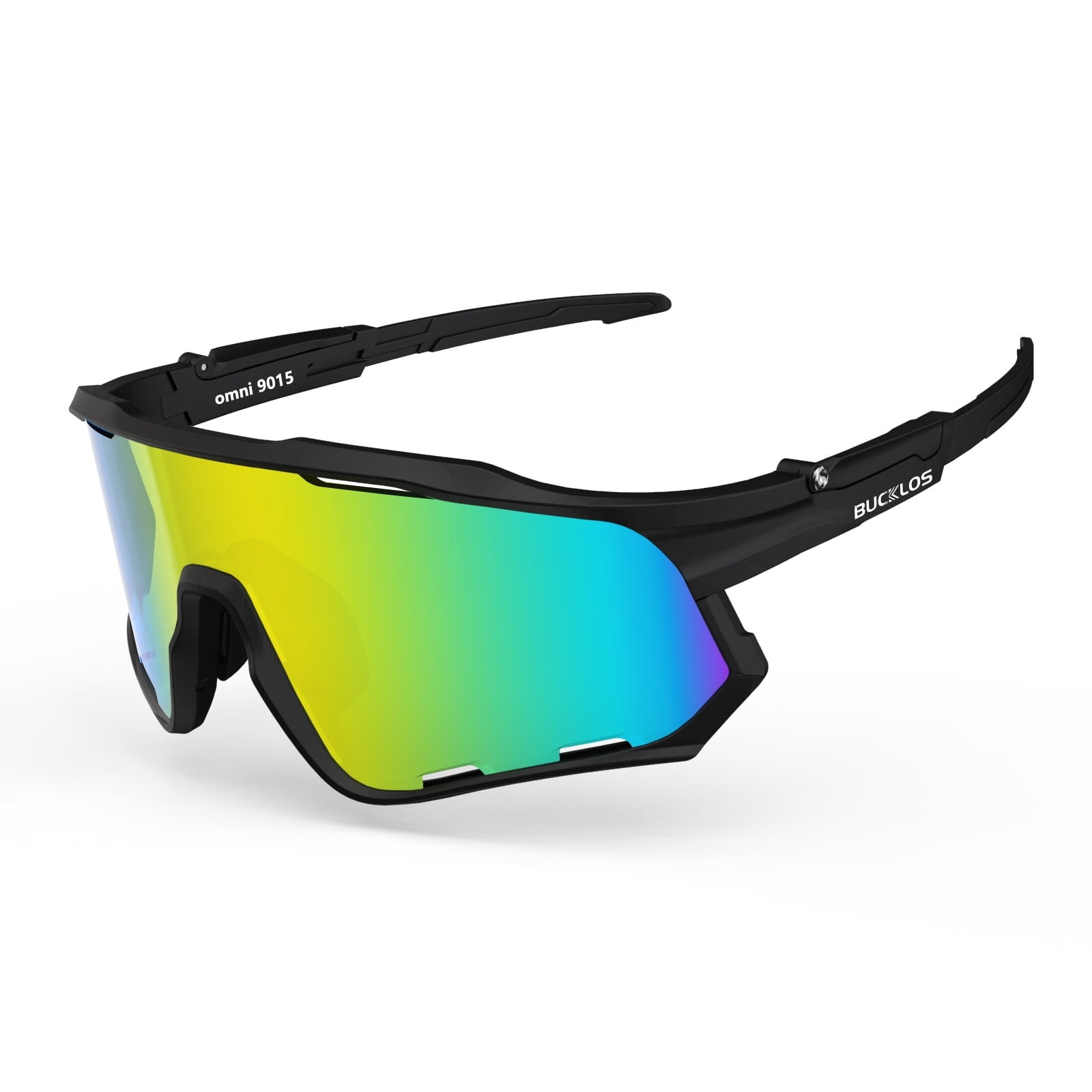 BUCKLOS Polarized Sunglasses Cycling UV400 Protection,TR90 Sports Goggles for Men Women,Running Baseball Golf Outdoor