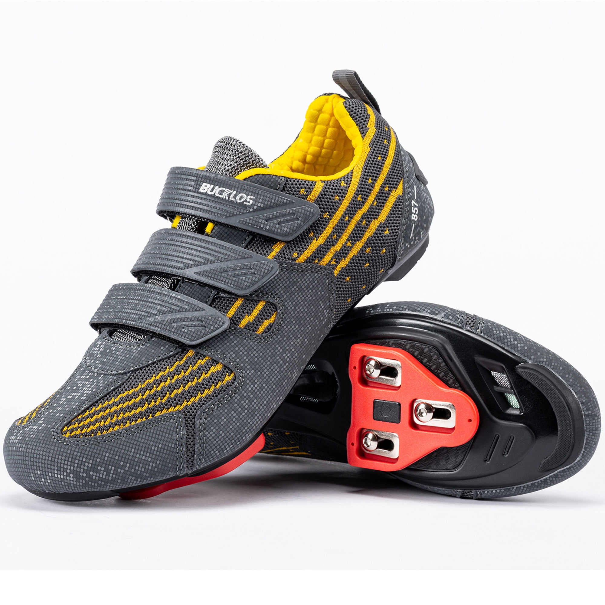 BUCKLOS Road Cycling Shoes with Look Delta Locking Plate Fit Road Bike